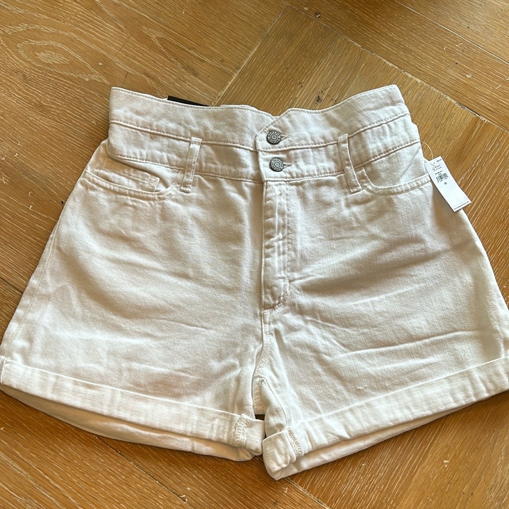 NWT! Banana Republic paper bag denim shorts